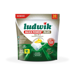 Ludwik MAXX POWER PLUS dishwasher capsules LEMON 30 pcs.
