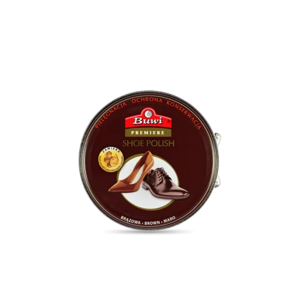Buwi Premiere Solid polish for boot Brown-can- 40ml - Montajmart