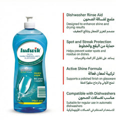 Ludwik Dishwasher Rinse Aid – Shine Active Power (750 ml)
