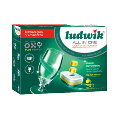 All-in-one dishwasher tablets in soluble film lemon- 30 Tablets - Montajmart