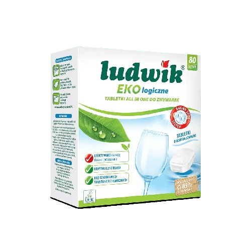 Ludwik Ecological dishwasher tablets All in One /80pcs/ - Montajmart