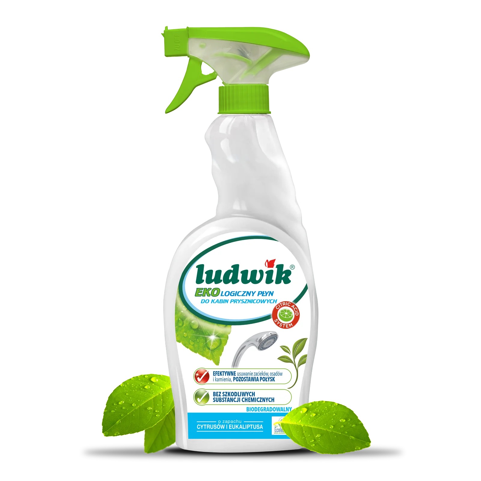 Ludwik ecological liquid for shower cabin cleaner and other bathroom surfaces 750 ml - Montajmart