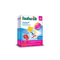 مناديل لودفيك لالتقاط الألوان – عبوة 20 قطعة