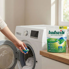Ludwik White Laundry Capsules – 2 in 1 (44 Washes)