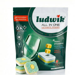 Ludwik All-in-One Dishwasher Tablets – Grapefruit (80 Tablets)